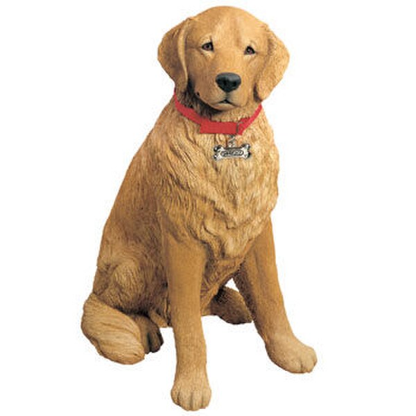 Golden Retriever Dog Sculpture Life-Size Adult